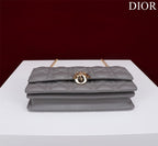 my cd mini 21 gray lambskin