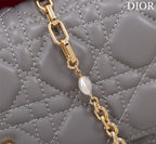 my cd mini 21 gray lambskin