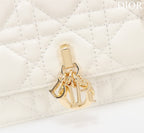 my cd mini 21 white lambskin