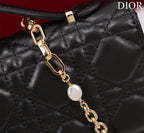 my cd mini 21 black lambskin