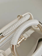 LADY 25 HANDBAG IN WHITE CALFSKIN