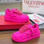 VT 2025 Garavani Sneakers Pink Cowhide 546997