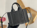 Chloé Woody small tote bag black 26cm calfskin 531235