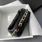 CC Pouch Bag 16cm Black Lambskin GHW 229973