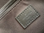 LV S Lock Sling Bag 21cm Brown Black Monogram Macassar Canvas