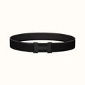 HM CONSTANCE BELT BUCKLE & REVERSIBLE  BLACK LEATHER STRAP 38MM