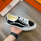 HM GET SNEAKER BLACK AND WHITE CALFSKIN