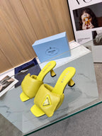 PRA SOFT PADDED NAPPA SANDALS 60 LEMON LAMBSKIN
