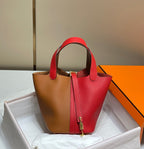 picotin lock 18 red brown togo shw