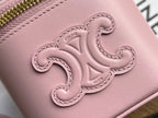 COSMETIC CASE 9 SMOOTH CALFSKIN PINK PASTEL BAG