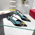 VT Vlogo Signature Black Slingback Sheepskin