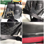 SAÏGON PM BAG 28 IN BLACK GOYARDINE CANVAS AND CALFSKIN