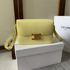 classique triomphe 22 lime calfskin gold hardware