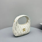 MINI HOBO 20 BAG IN WHITE LAMBSKIN