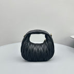 MINI HOBO 17 BAG IN BLACK LAMBSKIN