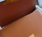 TEEN TRIOMPHE 18 BROWN CALFSKIN GOLD HARDWARE