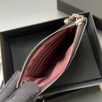 CC A50168 Keyring Cardholder Black Caviar Sliver Steel 229707