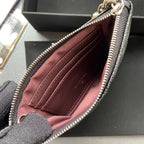 CC A50168 Keyring Cardholder Black Caviar Sliver Steel 229707