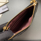 CC A50168 Keyring Cardholder Black Caviar GHW 229709