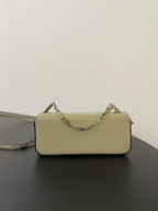 FENDI MINI FIRST SIGHT 23 BAG IN ECRU BROWN CALFSKIN WITH SILVER HARDWARE