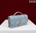 my cd mini 21 rock gray lambskin