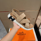 HM ELECTRIC SANDAL CAMEL SUEDE