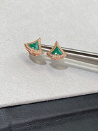DIVAS DREAM EARRINGS PINK GOLD DIAMOND
