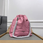 CRUSH SMALL TOTE BAG 27 IN PINK CRUSHED CALFSKIN SILVER HARDWARE