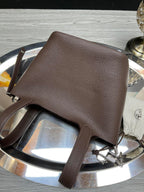 HM PICOTIN LOCK 18 CHOCOLATE TOGO LEATHER