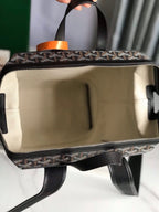 CISALPIN BACKPACK 43 IN BLACK GOYARDINE CANVAS AND CALFSKIN