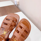 LYMPIA GLADIATOR SANDAL IN CALFSKIN TAN