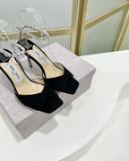 Jimmy Saeda Sandal In Black Suede 587728