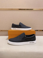 LV LOAFER IN BLACK DAMIER SHEEPSKIN
