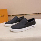 LV LOAFER IN BLACK DAMIER SHEEPSKIN