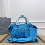 NEO CAGOLE 26 IN AZURE BLUE LAMBSKIN