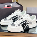 VT 2025 Sneakers White Black Mesh Calfskin Fabric 546969