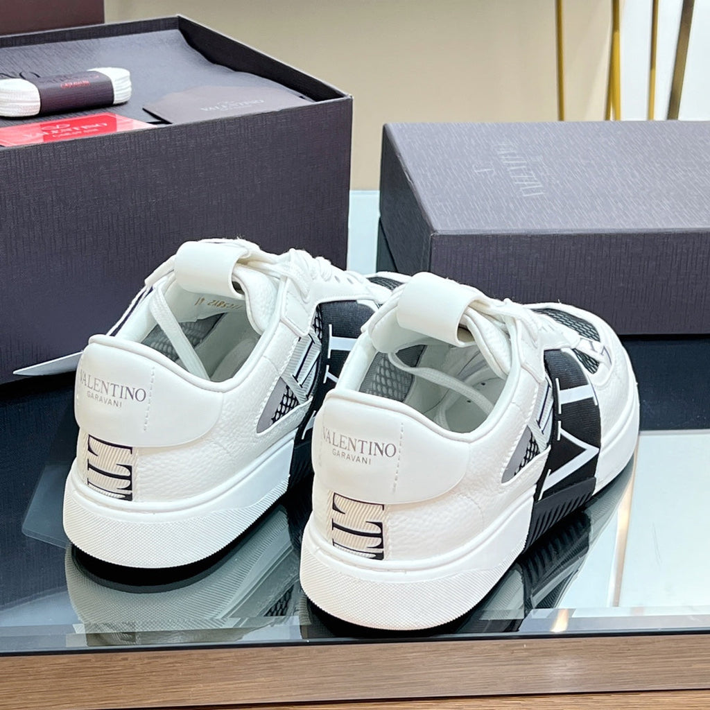 VT 2025 Sneakers White Black Mesh Calfskin Fabric 546969