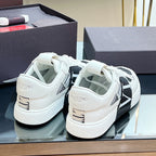 VT 2025 Sneakers White Black Mesh Calfskin Fabric 546969