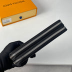 LV Double Zippy XL Wallet Black Damier Graphite 221553