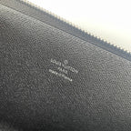 LV Double Zippy XL Wallet Black Damier Graphite 221553