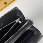 LV Double Zippy XL Wallet Black Damier Graphite 221553