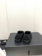 moccasins black denim 40mm