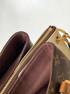 LV Opéra Handbag 36cm Brown White Monogram Canvas & Cowhide GHW