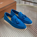 lp dot sole walk loafer blue suede