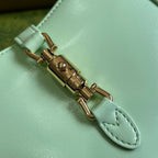 GG JACKIE MINI 19 SHOULDER BAG IN LIGHT GREEN CALFSKIN