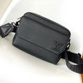 LV Fastline Messenger Bag 23.5 Black Cowhide HW