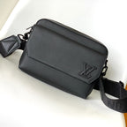 LV Fastline Messenger Bag 23.5 Black Cowhide HW