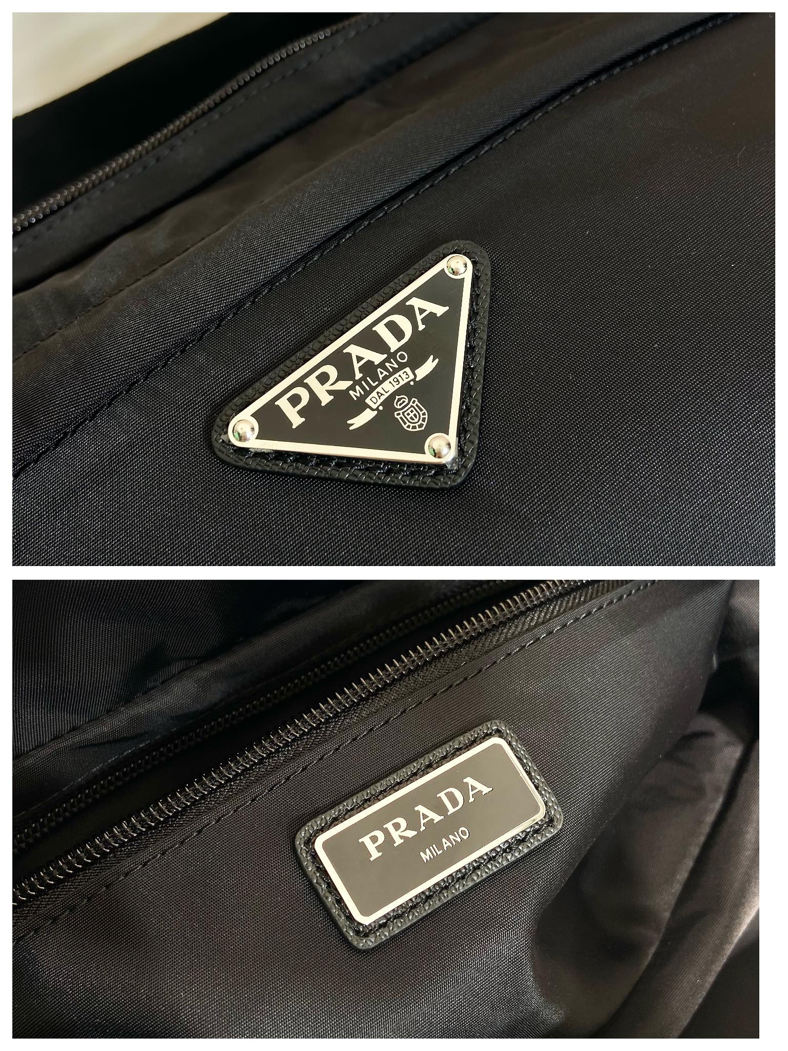 Prada Mini Messenger Bag 27cm Black Re-Nylon Leather