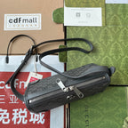 Gucci Messenger Bag 35 Grey Canvas 240021