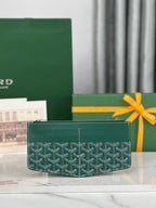 INSERT LOUISE 21 IN GREEN GOYARDINE CANVAS